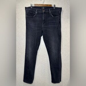 J Brand Faded Black Tyler Taper Jeans Size 38